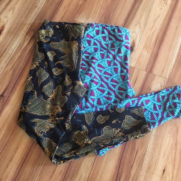 -9 Lularoe Tall & Curvy Leggings - Picture 1 of 8